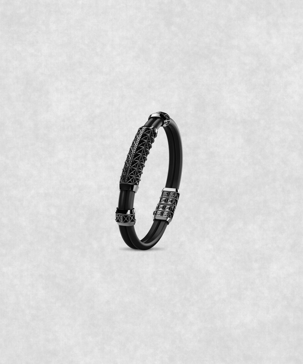 PULSERA CHAPADA EN ORO BLANCO