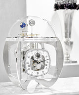 Handmade Tellurium IV Mechanical Clock on Table