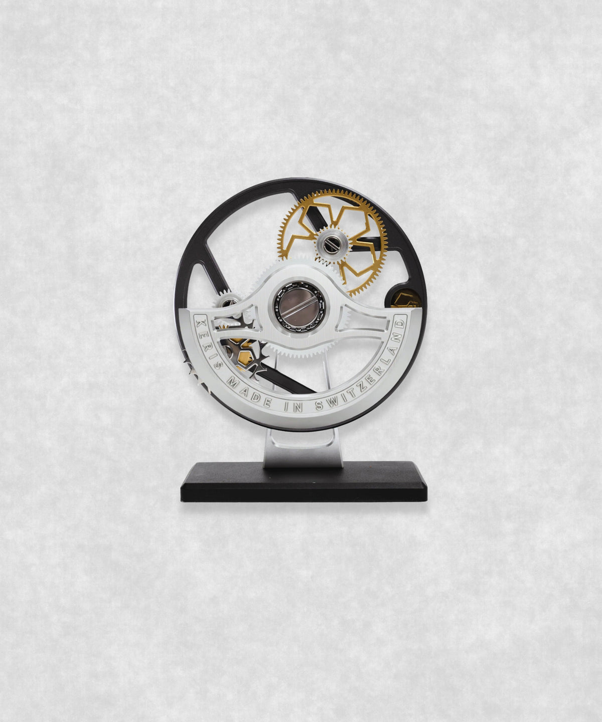 KERIS The Winding Geneva – Swiss kinetic sculpture inspired by an automatic watch rotor