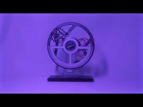 KERIS The Winding Geneva in motion – Swiss kinetic sculpture inspired by an automatic watch rotor
